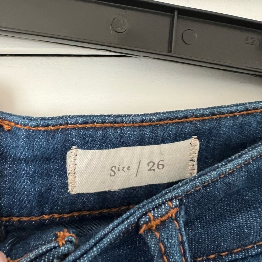 Anthropologie Pilcro And The Letterpress Flare Wide Leg Denim Jeans Size 26 - Picture 7 of 12